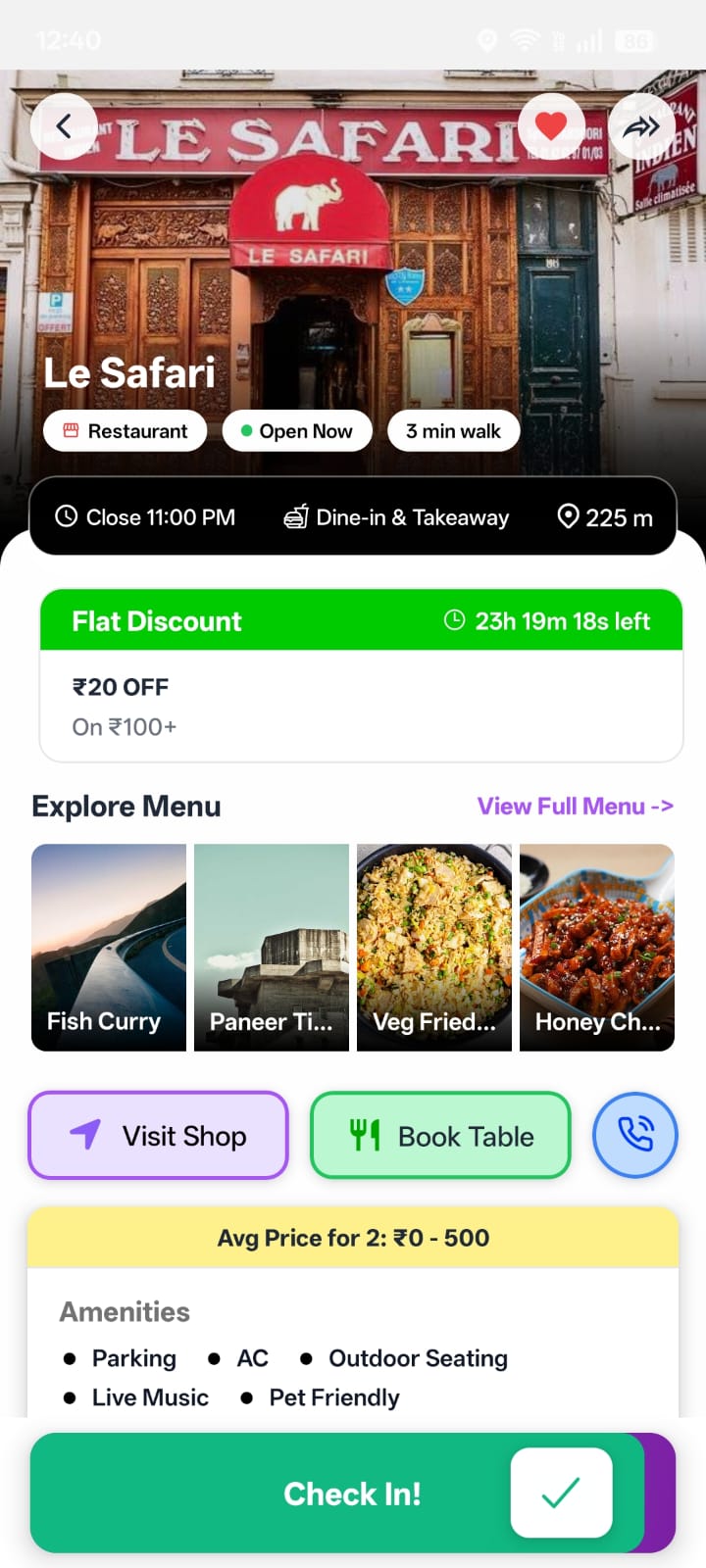 Wisbox app — a place with a live flat discount