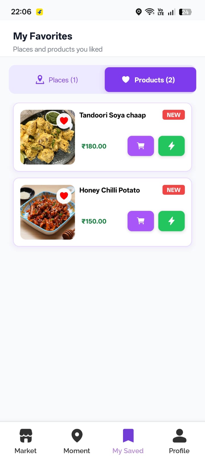 Wisbox app — your saved places & dishes