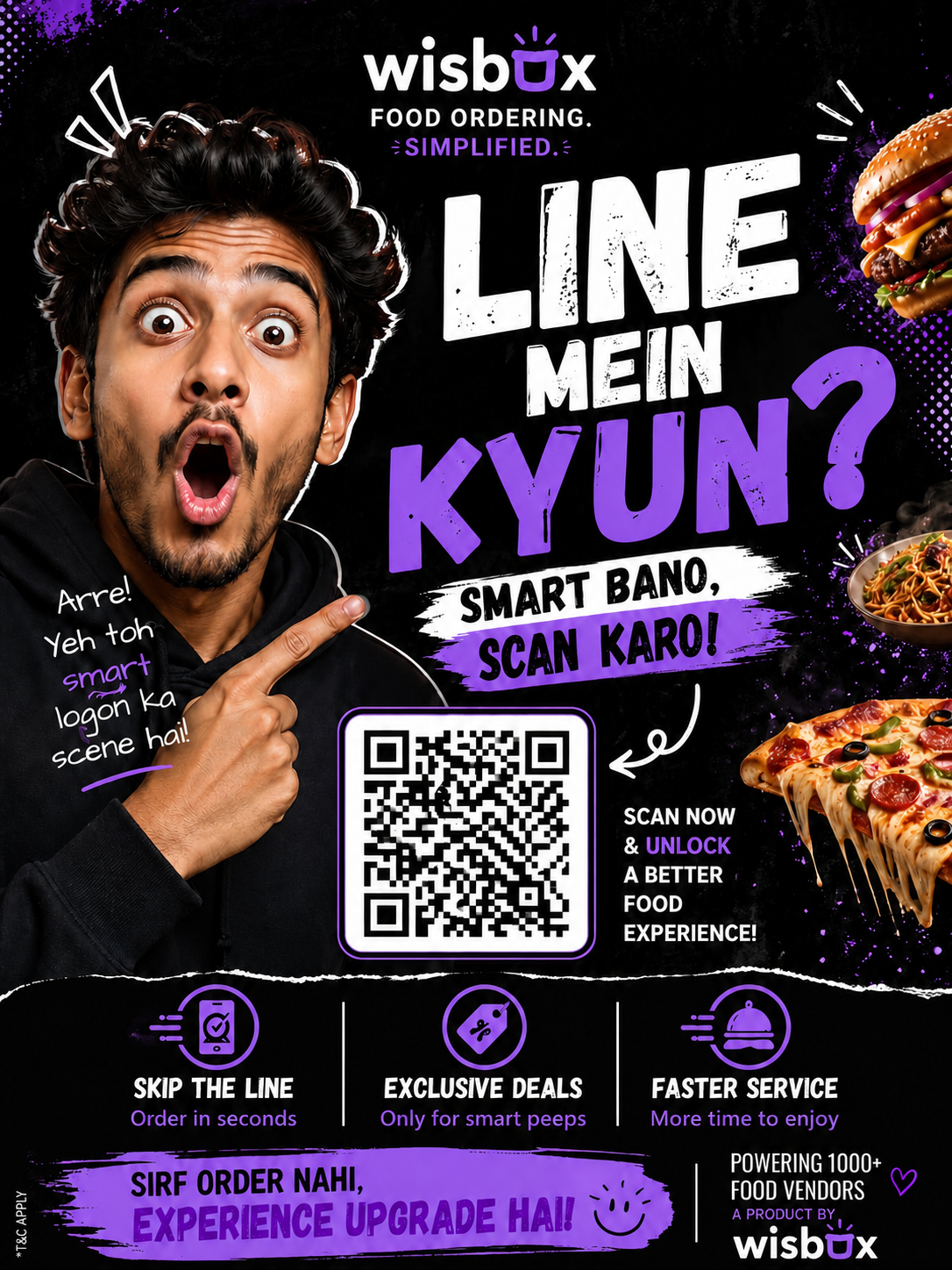 Wisbox QR poster — scan to find nearby spots
